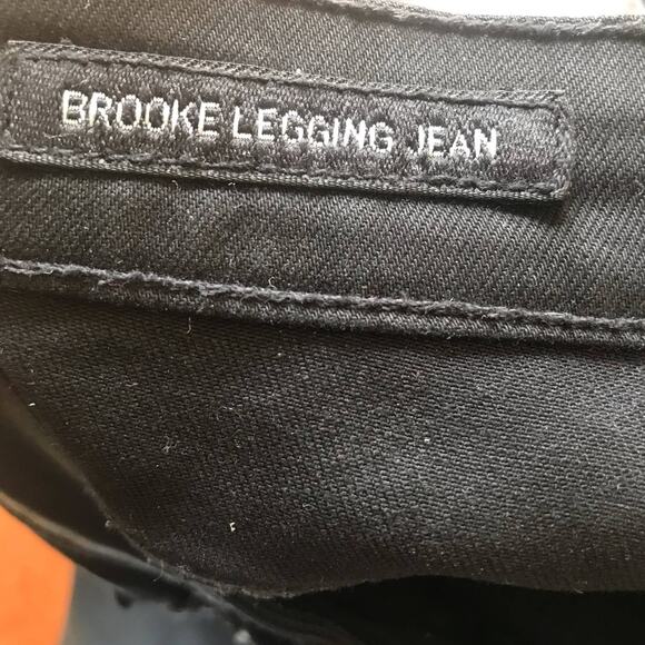 Lucky Brand Brooke Legging Jean Coated Black Women's Size 0/25, Inseam: 29 - Picture 6 of 7